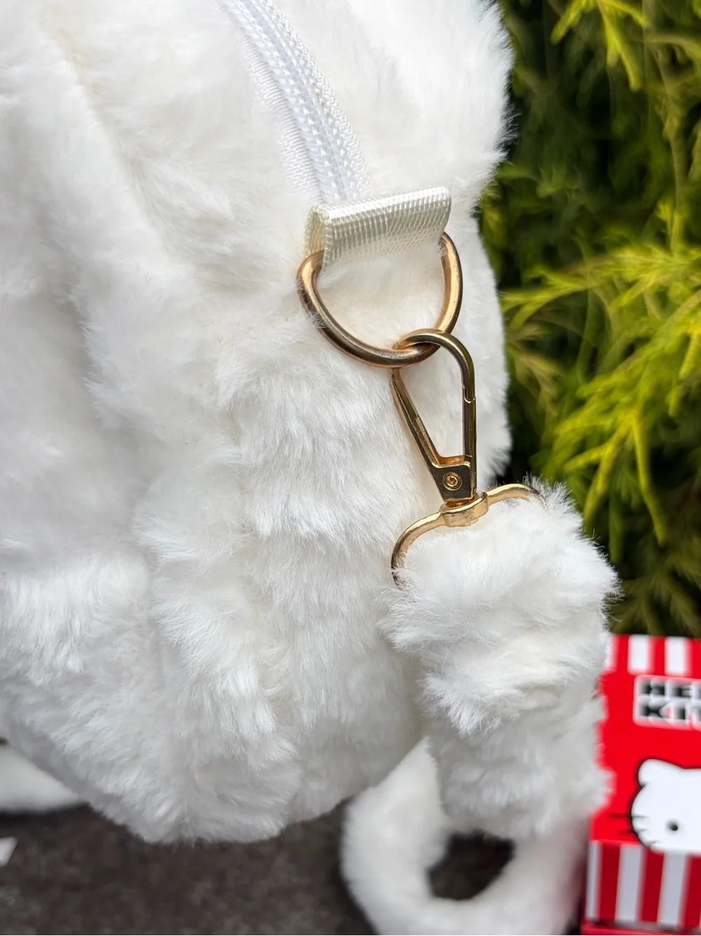 Hello Kitty Plush Faux Fur Crossbody Bag & Watch Set